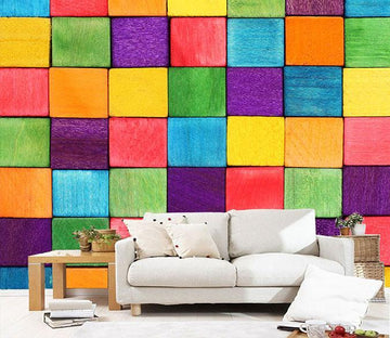 3D Colorful Squares 081 Wallpaper AJ Wallpaper 