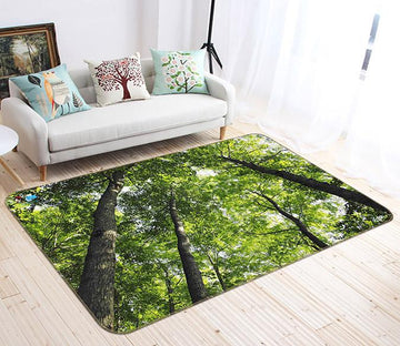 3D Green Shaded Woods 489 Non Slip Rug Mat Mat AJ Creativity Home 