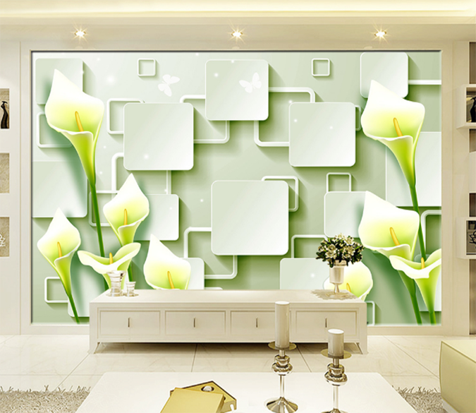 3D Beautiful Lily 345 Wallpaper AJ Wallpaper 