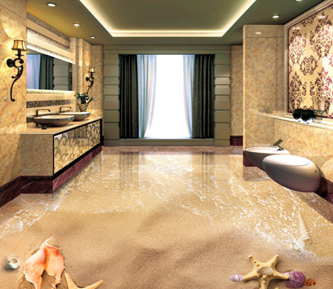 3D Red Butterfly 127 Floor Mural Wallpaper AJ Wallpaper 2 