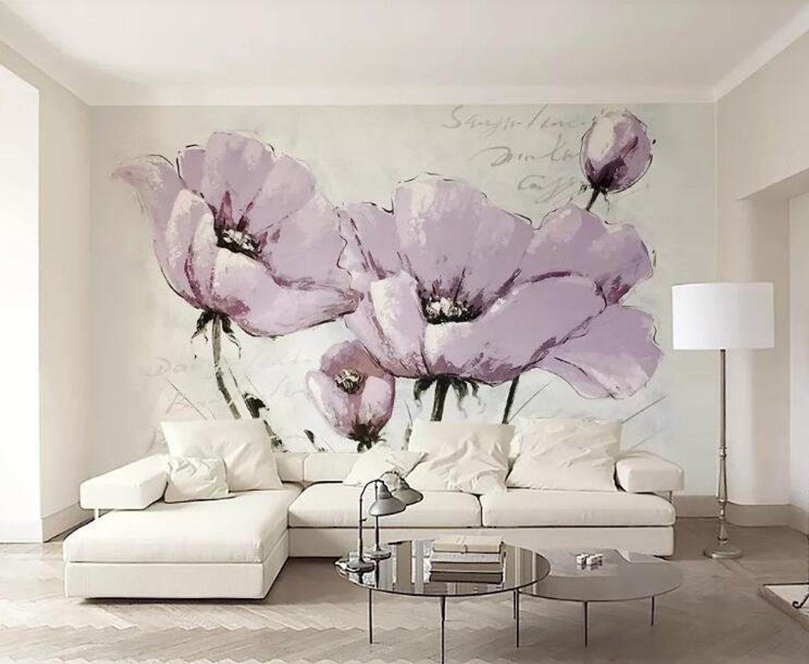 72in W x 60in H Vinyl Customized wall mural for Leah Chavez - Cobb - FROM ETSY