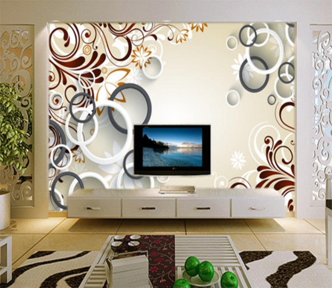 3D Overlapping Circle 119 Wallpaper AJ Wallpaper 