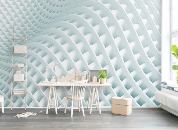 3D White Wave 255 Wall Murals Wallpaper AJ Wallpaper 2 