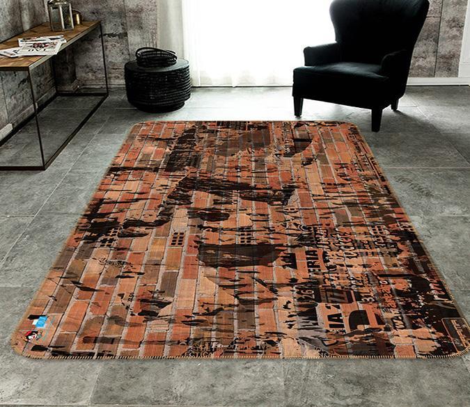 3D Wall Ink 187 Non Slip Rug Mat Mat AJ Creativity Home 