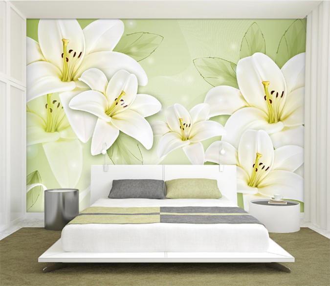 3D Blooming Brightly 391 Wallpaper AJ Wallpaper 