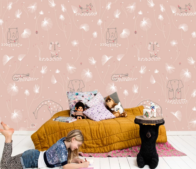 3D Hippo Feather 877 Wallpaper AJ Wallpaper 2 