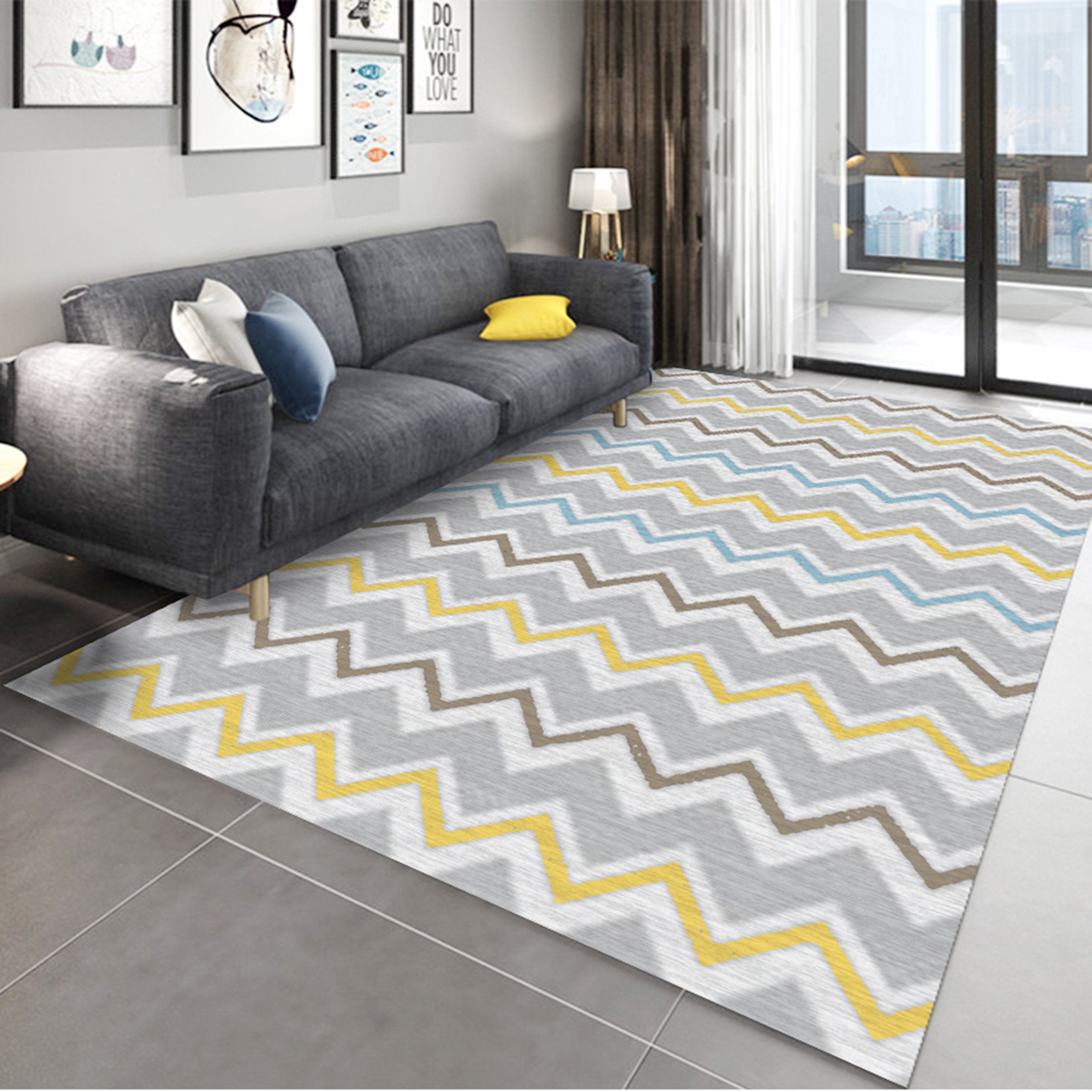 3D Color Pattern WG271 Non Slip Rug Mat Mat AJ Creativity Home 