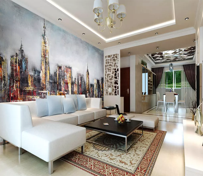 3D Oil Painting Building 1043 Wallpaper AJ Wallpaper 2 