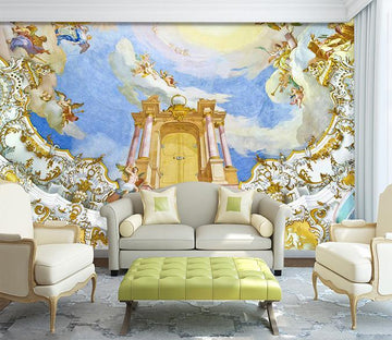 3D Painting Palace Door 121 Wallpaper AJ Wallpaper 