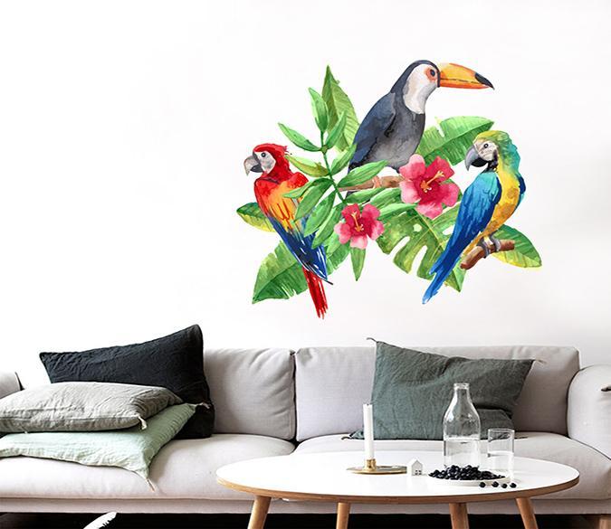 3D Toucan Parrot 128 Wall Stickers Wallpaper AJ Wallpaper 