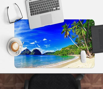3D Seaside Mountain 035 Desk Mat Mat AJ Creativity Home 