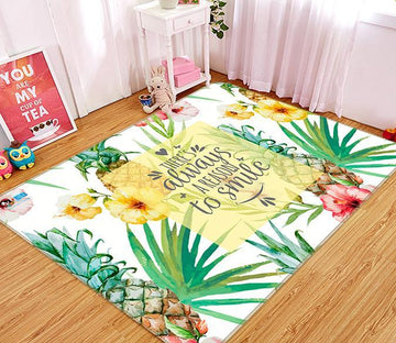 3D Pineapple Flower 295 Non Slip Rug Mat Mat AJ Creativity Home 