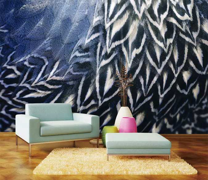 3D Graffiti Cape Feather 1003 Wallpaper AJ Wallpaper 2 