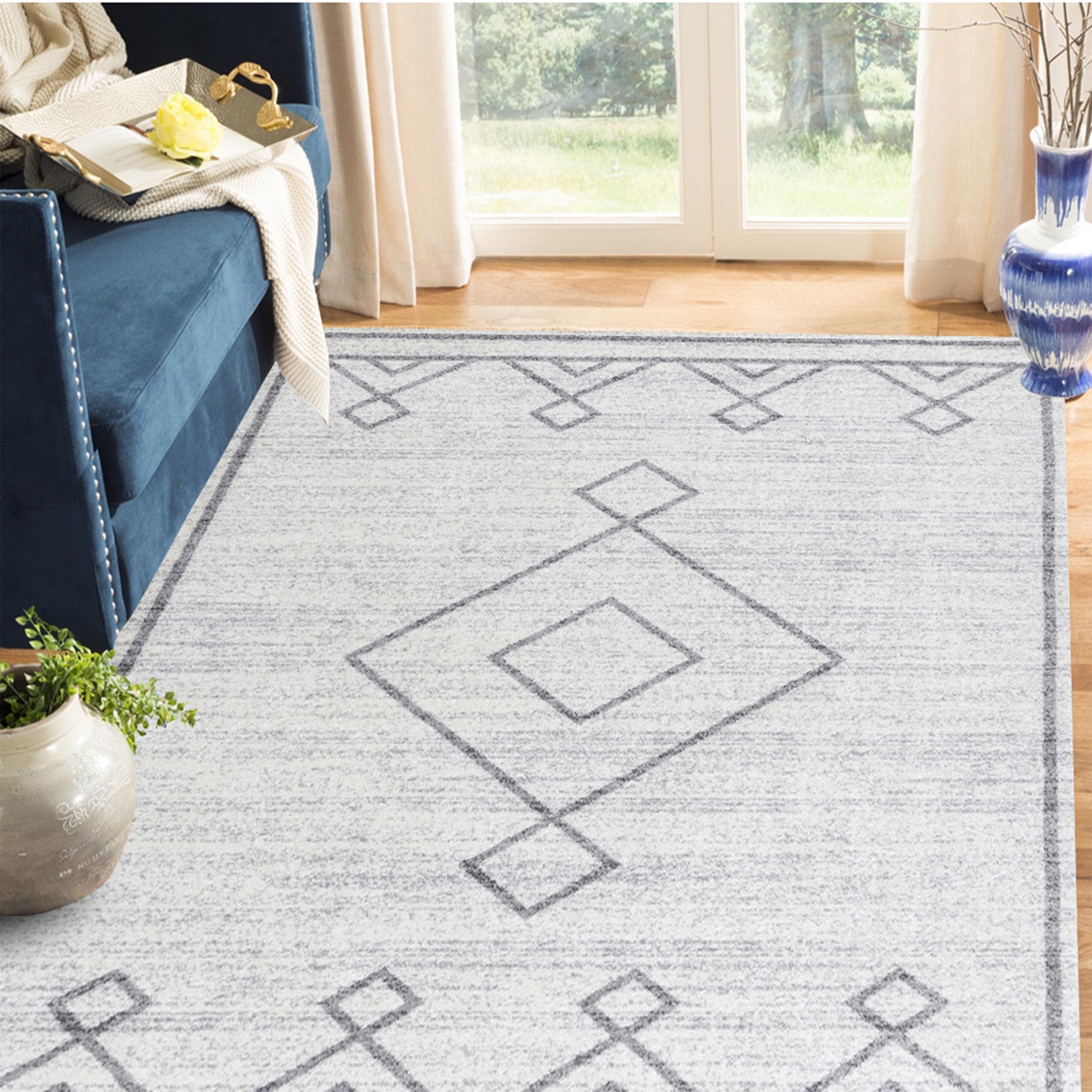 3D Black Diamond WG122 Non Slip Rug Mat Mat AJ Creativity Home 