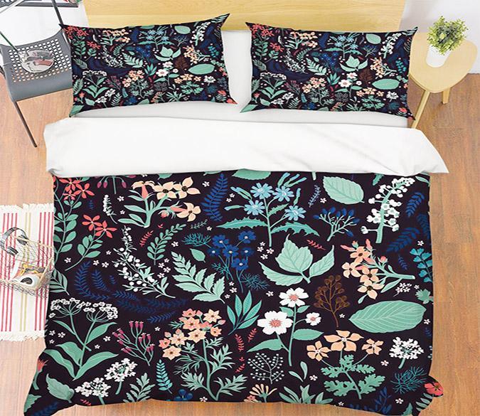 3D Small Leaves 057 Bed Pillowcases Quilt Wallpaper AJ Wallpaper 