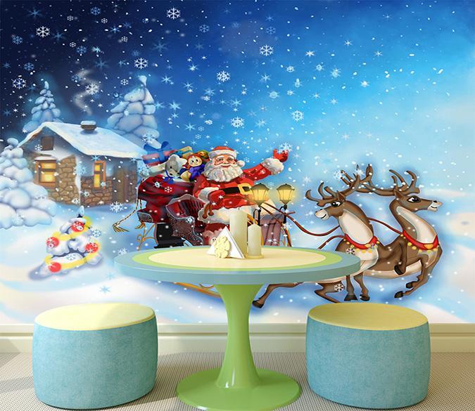 3D Sleigh Christmas 660 Wallpaper AJ Wallpaper 