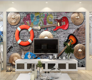 3D Swimming Ring Guitar 21 Wallpaper AJ Wallpaper 2 