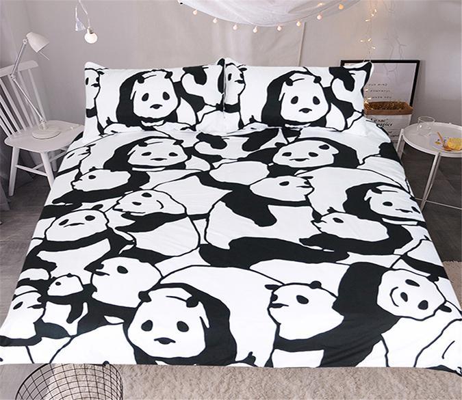 3D Little Panda 212 Bed Pillowcases Quilt Wallpaper AJ Wallpaper 