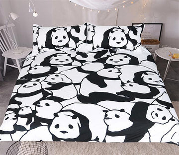 3D Little Panda 212 Bed Pillowcases Quilt Wallpaper AJ Wallpaper 