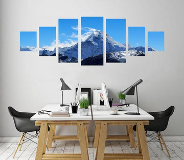 3D Snow Mountain 118 Unframed Print Wallpaper Wallpaper AJ Wallpaper 