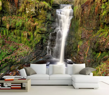 3D Moss Waterfall 1057 Wallpaper AJ Wallpaper 2 