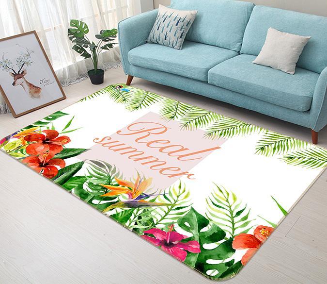 3D Safflower Plant 297 Non Slip Rug Mat Mat AJ Creativity Home 
