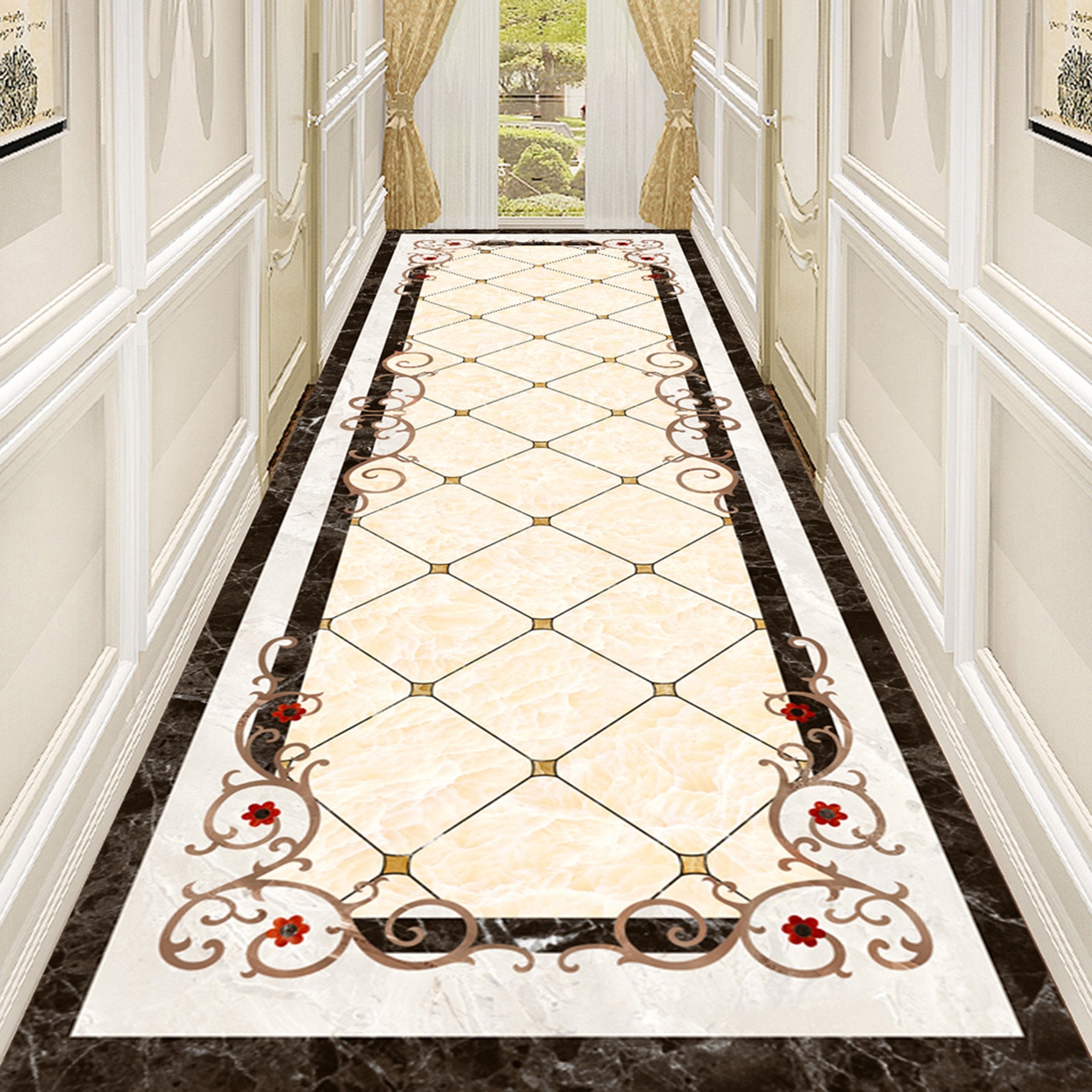 3D Diamond Pattern WG514 Floor Mural Wallpaper AJ Wallpaper 2 