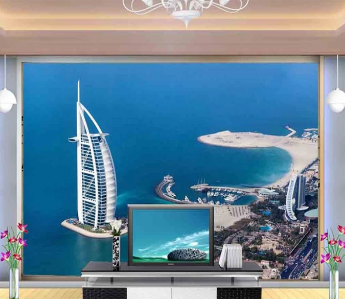 3D Broad Sea City 813 Wallpaper AJ Wallpaper 2 