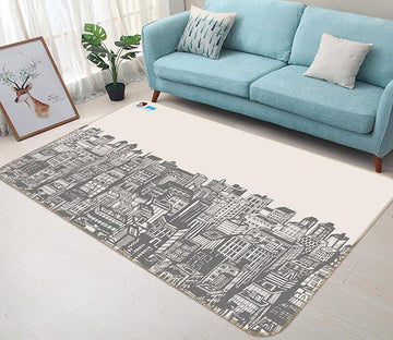 3D Graffiti Building 109 Non Slip Rug Mat Mat AJ Creativity Home 