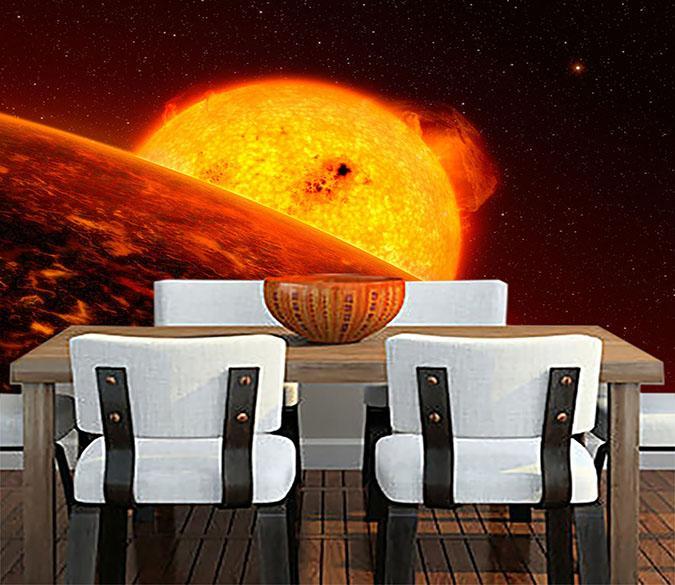 3D Hot Sun 017 Wallpaper AJ Wallpaper 