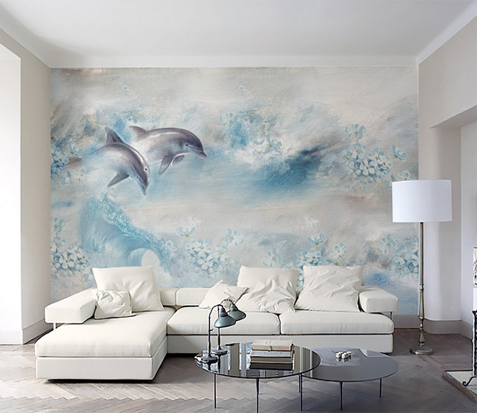 3D Dolphin Jumping 177 Wallpaper AJ Wallpaper 