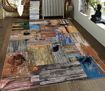 3D Old Wooden Board 594 Non Slip Rug Mat Mat AJ Creativity Home 