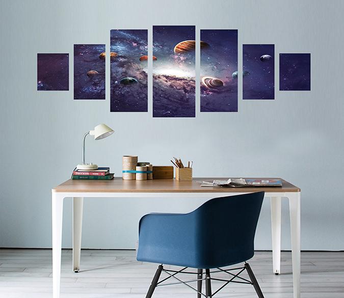 3D Star Planet 047 Unframed Print Wallpaper Wallpaper AJ Wallpaper 