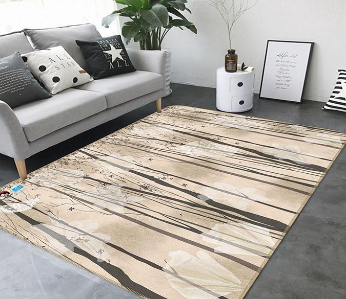 3D Hand Drawn Woods 728 Non Slip Rug Mat Mat AJ Creativity Home 