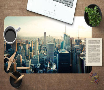 3D City Building 074 Desk Mat Mat AJ Creativity Home 