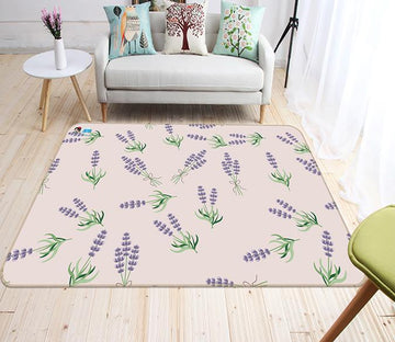 3D Purple Grass 056 Non Slip Rug Mat Mat AJ Creativity Home 