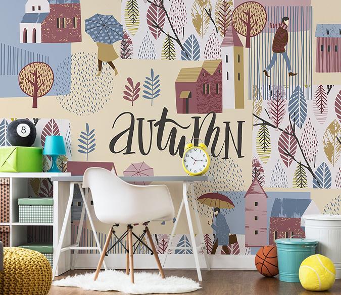 3D Leaf House 194 Wallpaper AJ Wallpaper 