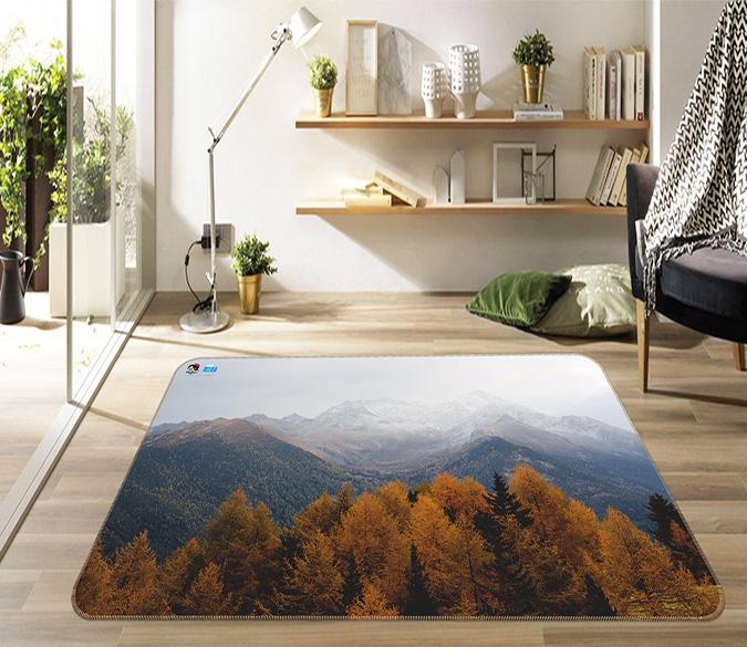 3D Woods Mountain 026 Non Slip Rug Mat Mat AJ Creativity Home 