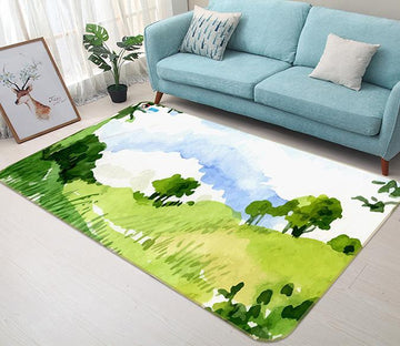 3D Painting Hillside 300 Non Slip Rug Mat Mat AJ Creativity Home 