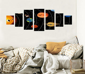 3D Cartoon Planet 042 Unframed Print Wallpaper Wallpaper AJ Wallpaper 
