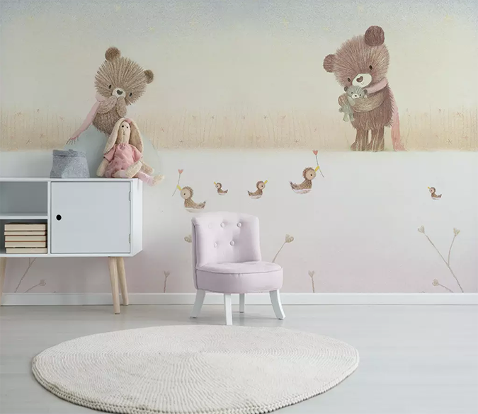 3D Cartoon Cute Bear 289 Wallpaper AJ Wallpaper 2 