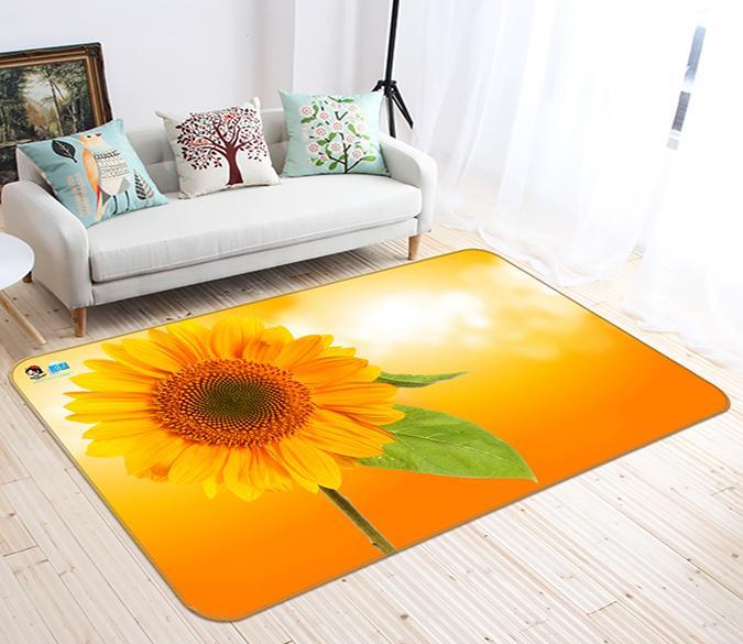 3D Sunflower Flower 665 Non Slip Rug Mat Mat AJ Creativity Home 