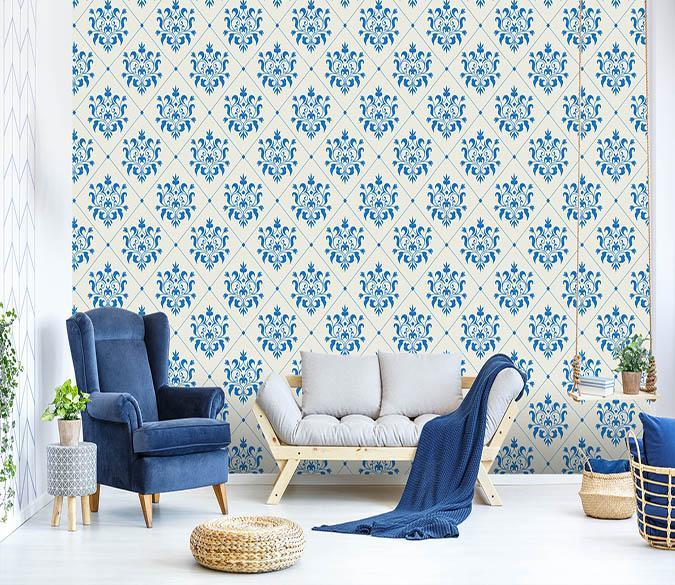 3D Blue Pattern 219 Wallpaper AJ Wallpaper 