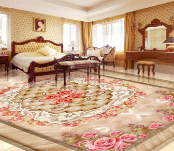 3D Flowers Everywhere 281 Floor Mural Wallpaper AJ Wallpaper 2 
