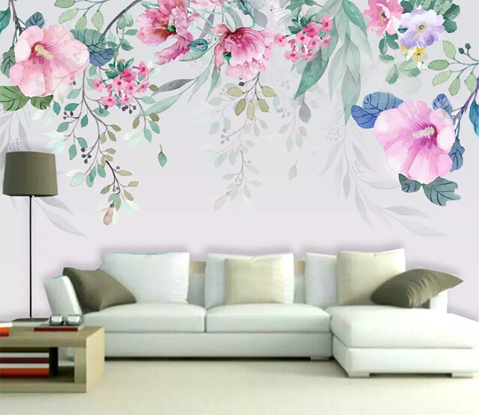 3D Hand Painted Flower 1553 Wallpaper AJ Wallpaper 2 