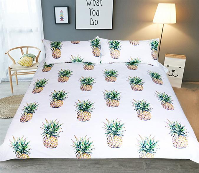 3D Small Pineappler 211 Bed Pillowcases Quilt Wallpaper AJ Wallpaper 