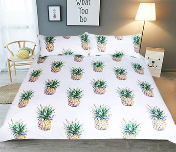 3D Small Pineappler 211 Bed Pillowcases Quilt Wallpaper AJ Wallpaper 