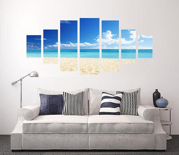 3D Beautiful Beach 119 Unframed Print Wallpaper Wallpaper AJ Wallpaper 