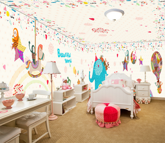 3D Surrounding Flowers 481 Wallpaper AJ Wallpaper 