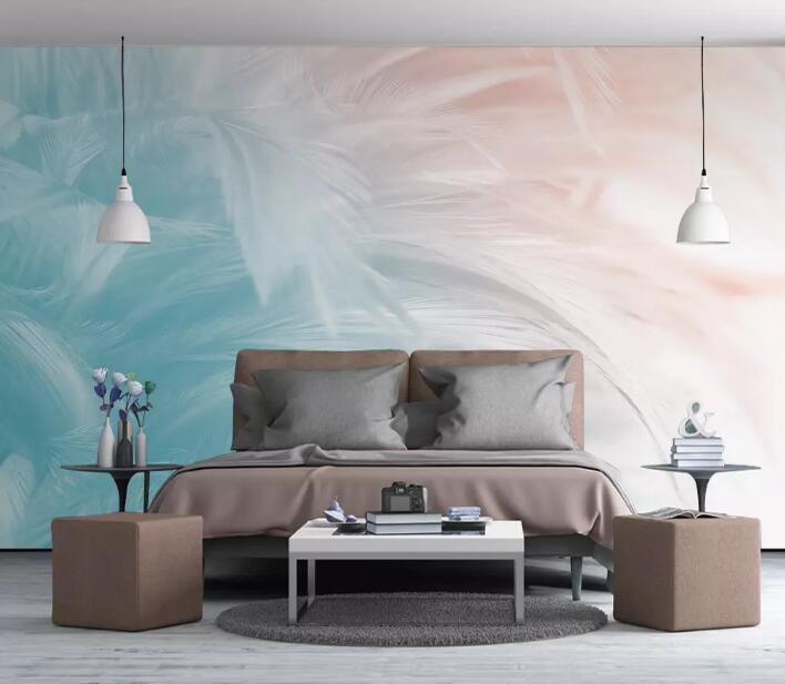 3D Colored Feather WG06 Wall Murals Wallpaper AJ Wallpaper 2 